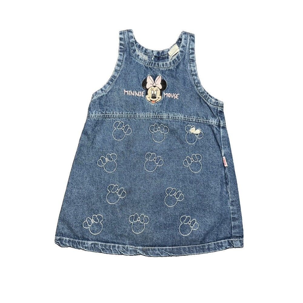 90s/Y2K Vintage Disney Store Minnie Mouse Denim Dress 3T